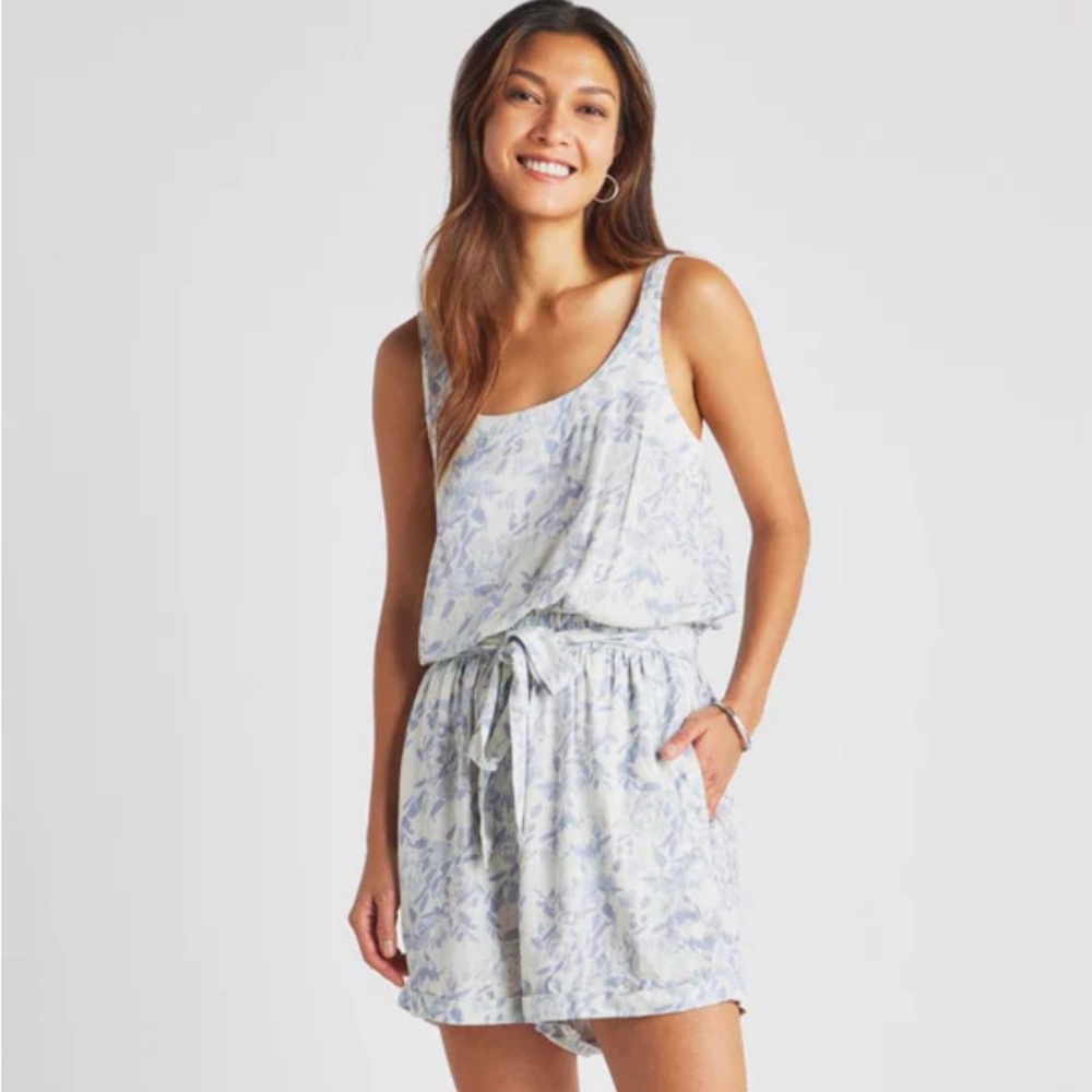 NWT Splendid Watercolor Bloom Romper